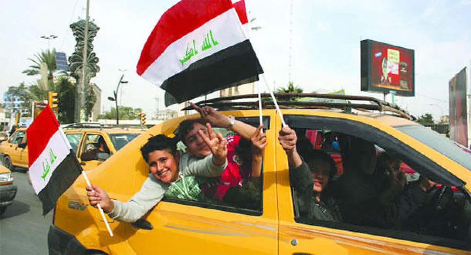 الاحتفالات اجتاحت شوارع بغداد بعد فوز العراق على إيران