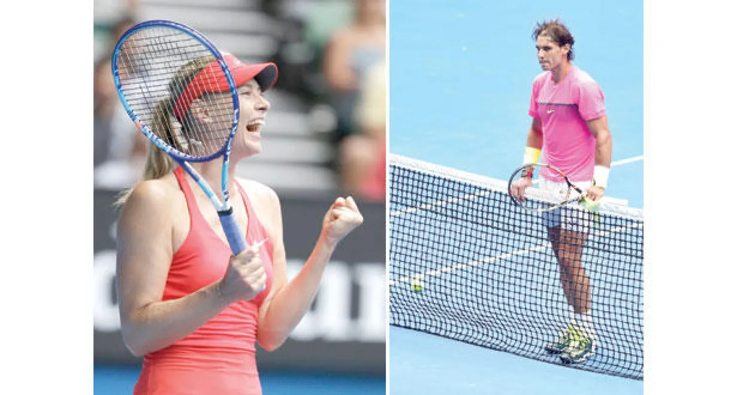 خروج مذل لنادال  -  شارابوفا بسهولة لدور الأربعة (أ.ب)