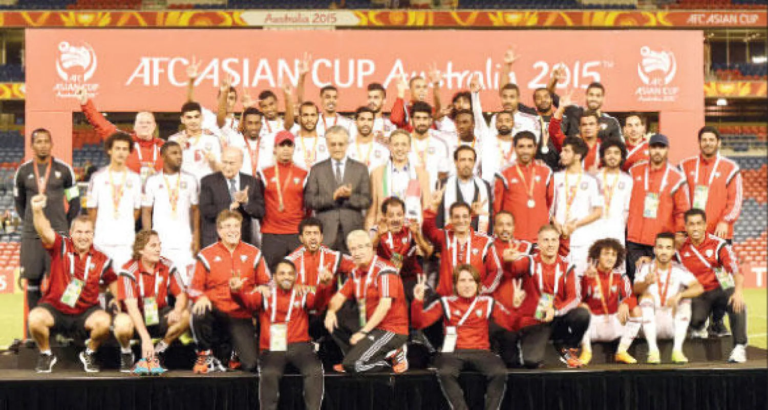 تتويج المنتخب الإماراتي بالمركز الثالث (د.ب.أ)