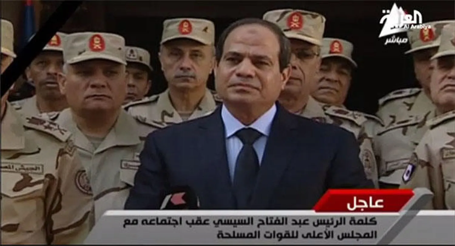 السيسي: قيادي إخواني هدد بجلب الإرهابيين إلى مصر ولن نترك سيناء