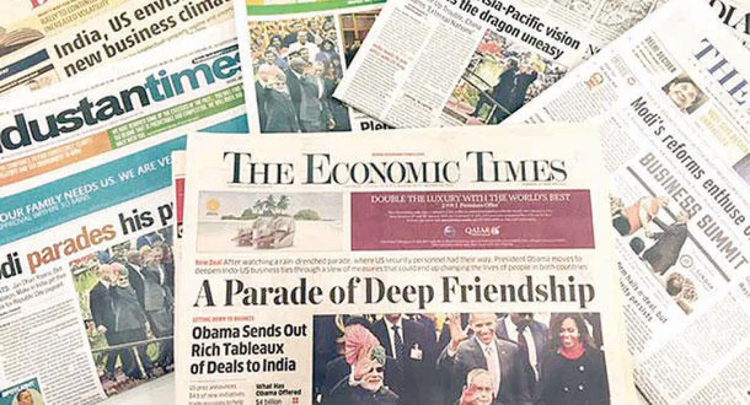 زيارة أوباما إلى الهند هيمنت على صدارة الصحافة في شبه القارة الهندية لأكثر من 3 أيام