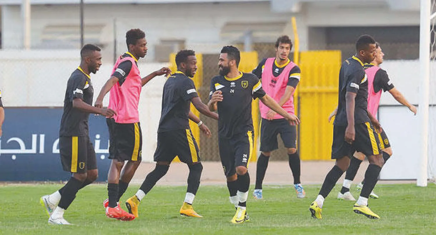 جانب من تدريبات الاتحاد الإعدادية قبل استئناف الدوري (تصوير: عبد الله بازهير)