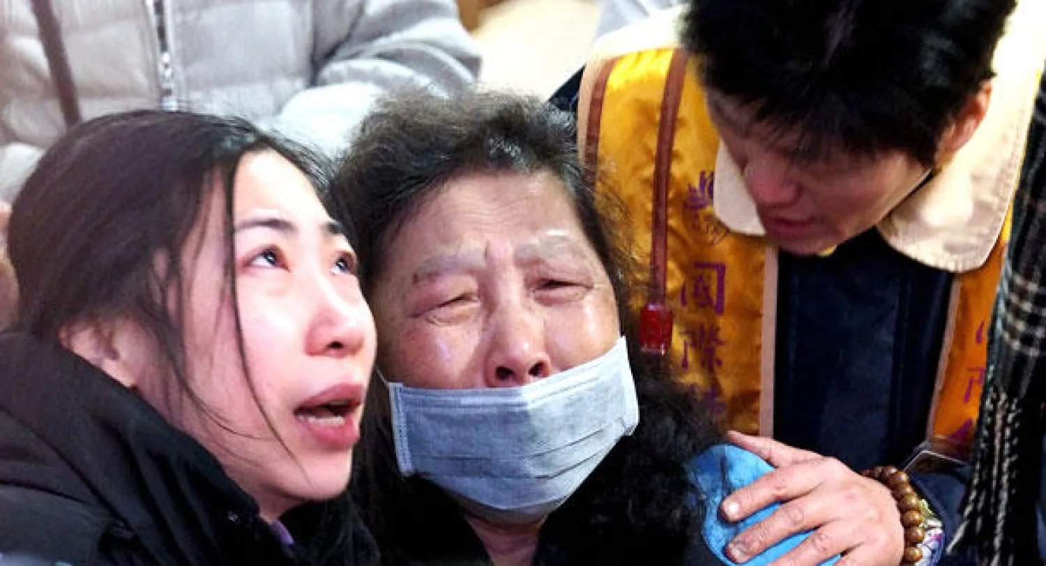 البحث جار عن 12 مفقودا جراء تحطم طائرة تايوانية