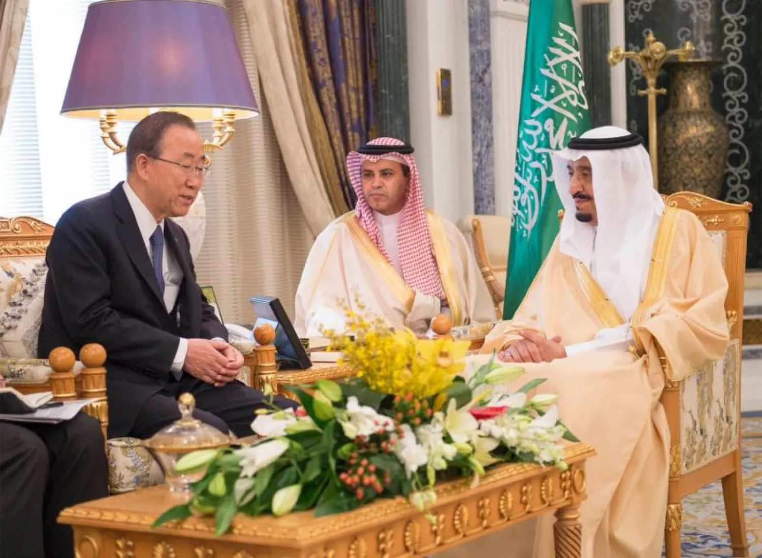 خادم الحرمين الشريفين يستقبل الأمين العام للأمم المتحدة