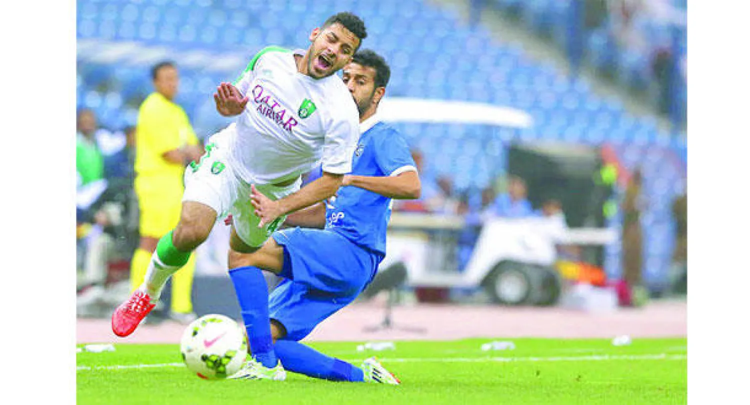 رغم الحماس الطاغي على تفاصيلها فإن الخضير أخرج مباراة النهائي إلى بر الأمان أمس (تصوير: علي العريفي)