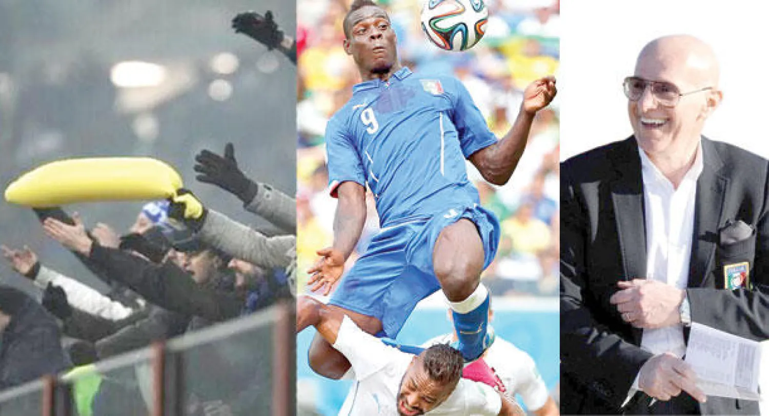 ساكي فجر قضية العنصرية مجددا  -  بالوتيلي أكثر لاعبي إيطاليا الدوليين تعرضا للإساءة العنصرية