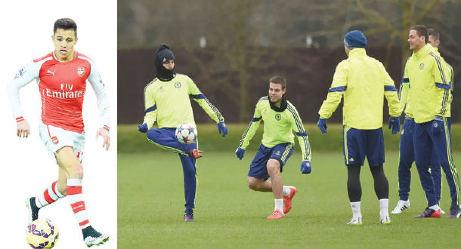 تشيلسي يسعى للتحليق في الصدارة (رويترز)  -  سانشيز سلاح حاد في معركة آرسنال الأوروبية (إ.ب.أ)