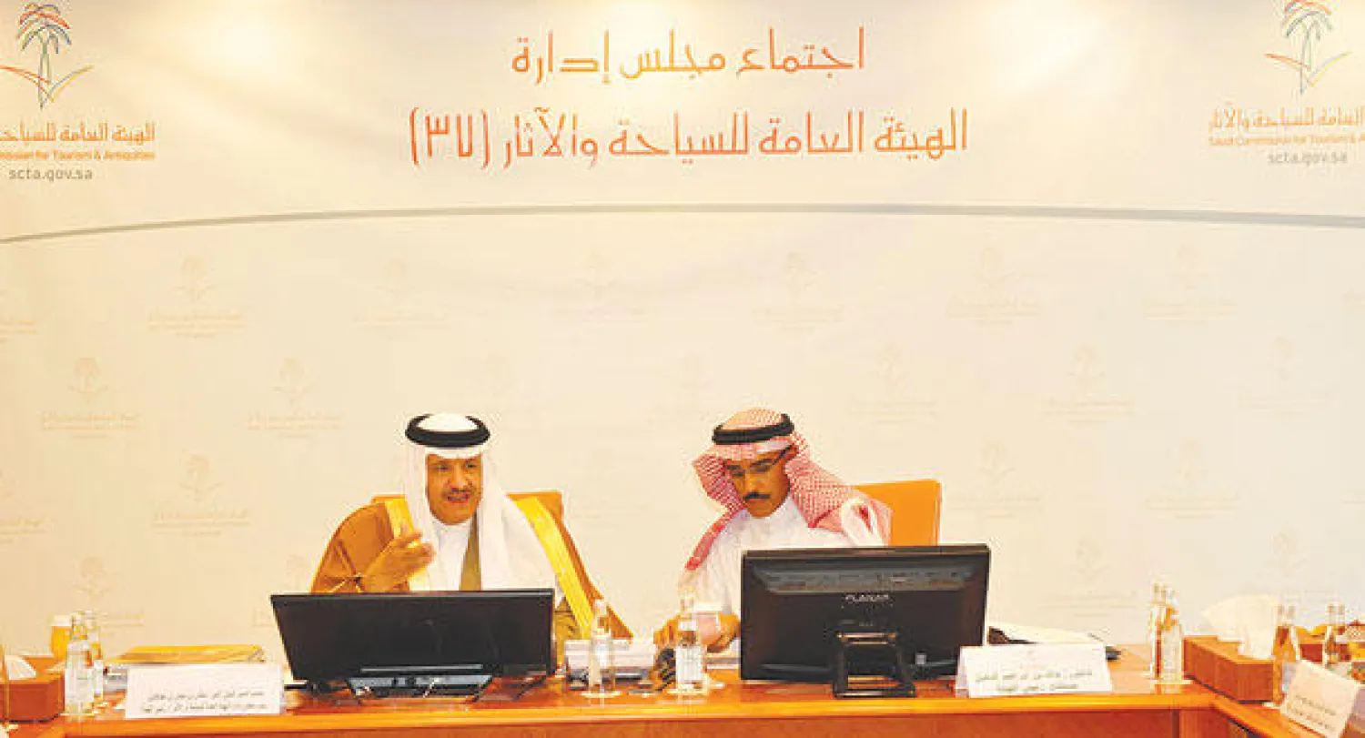 سلطان بن سلمان لدى ترؤوسه اجتماع مجلس إدارة هيئة السياحة الآثار(واس)