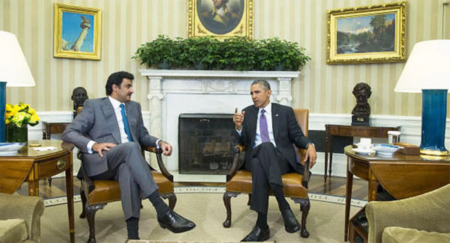 أمير قطر يلتقي الرئيس الأميركي في البيت الأبيض