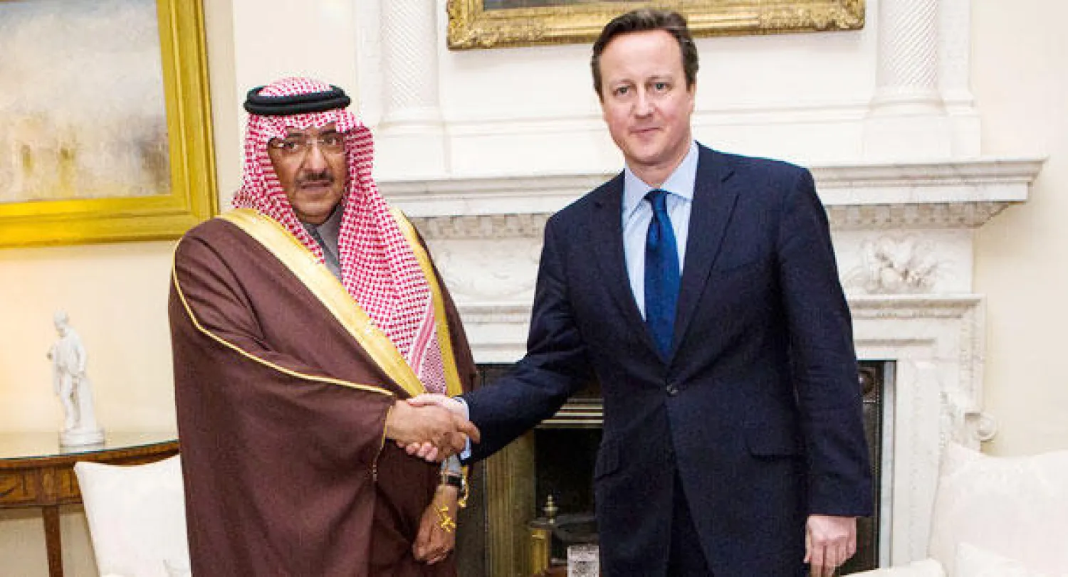 رئيس الوزراء البريطاني يستقبل ولي ولي العهد السعودي