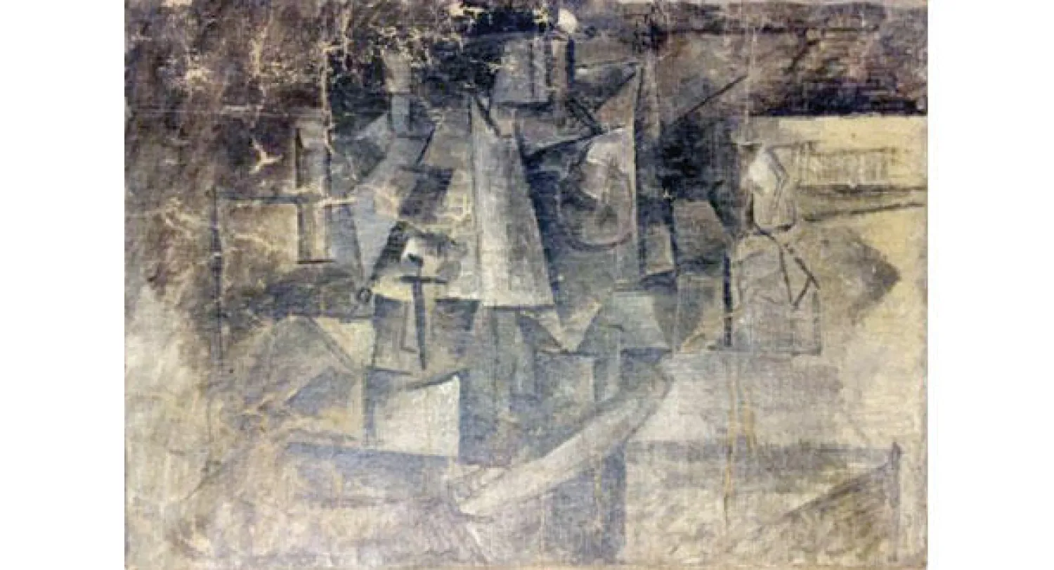 لوحة «مصفف الشعر» لبيكاسو (أ.ب)