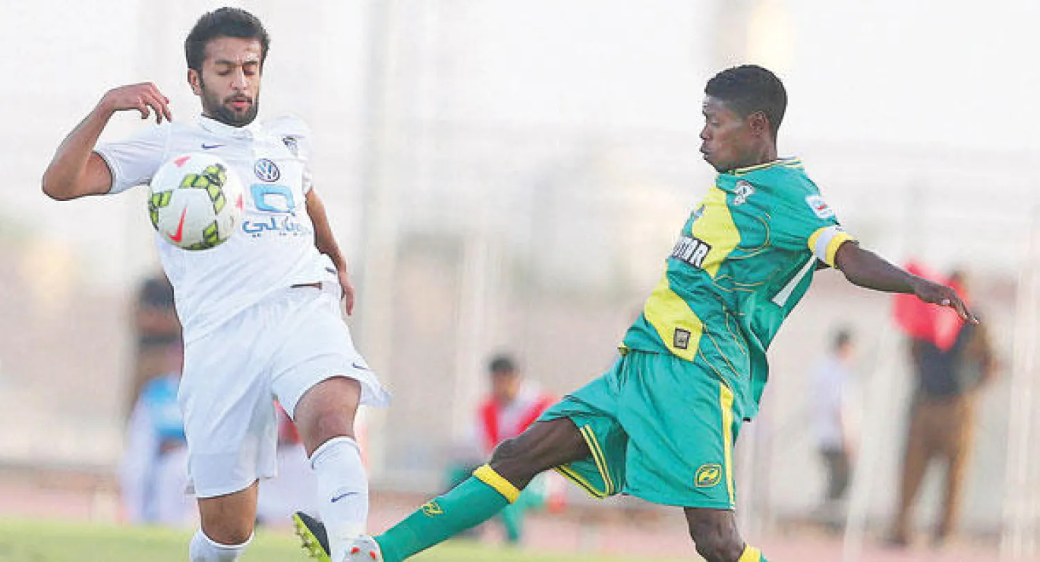 من مباراة الهلال ونجران في دوري المحترفين السعودي (تصوير: سعد العنزي)