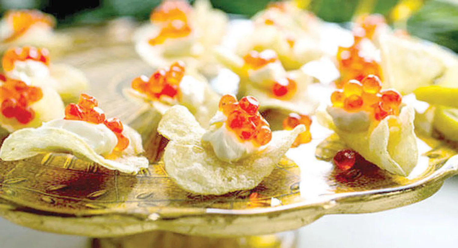 بطاطس بالكافيار