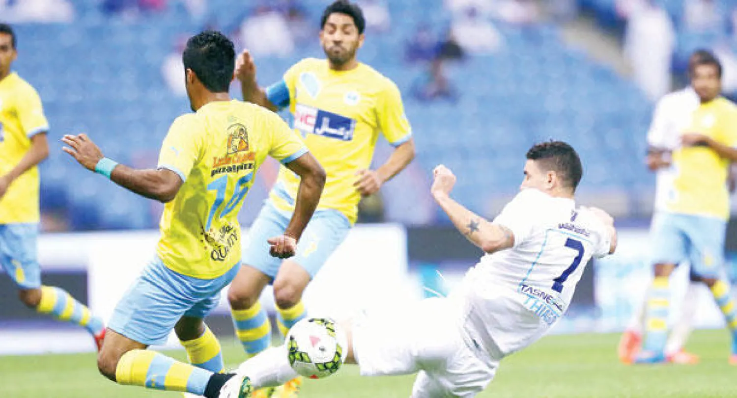 من مباراة الهلال الأخيرة أمام الجيل في كأس الملك (تصوير: علي العريفي)