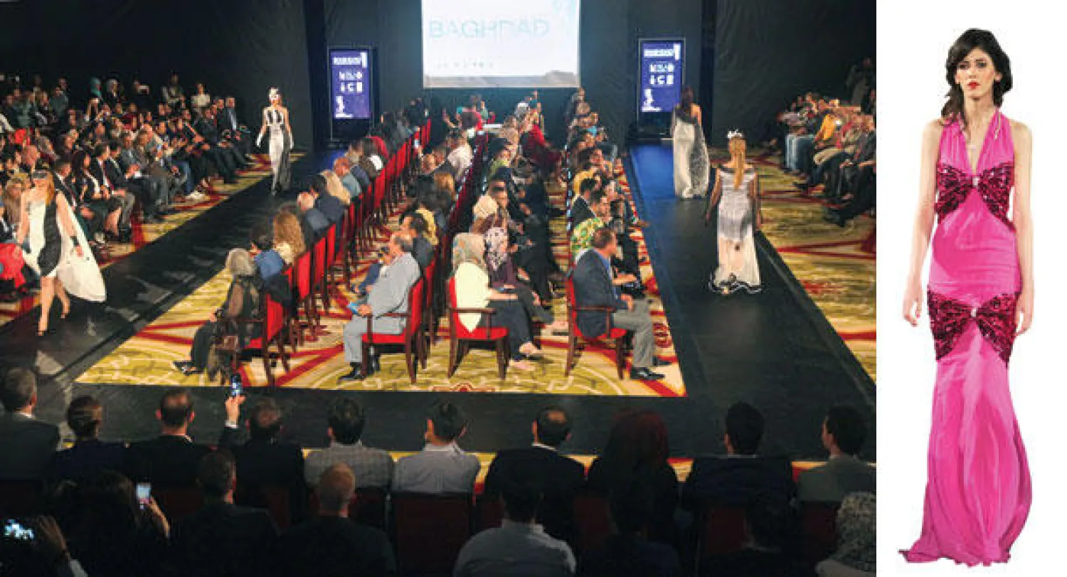 جانب من عرض الازياء الذي اقيم في بغداد أول من أمس (غيتي)
