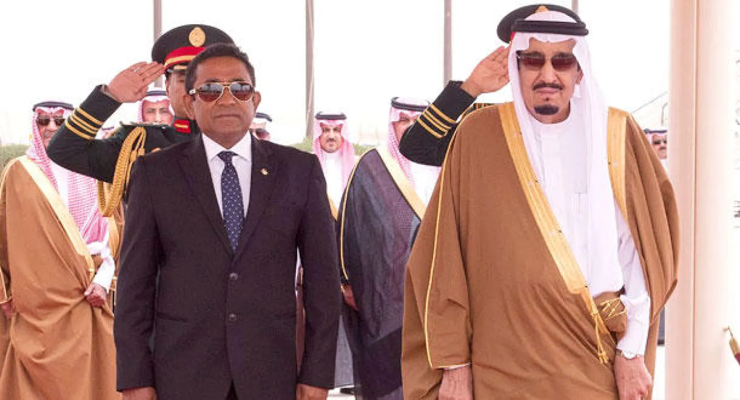 خادم الحرمين ورئيس المالديف يبحثان تعزيز العلاقات الثنائية وتطورات القضايا الإقليمية والدولية