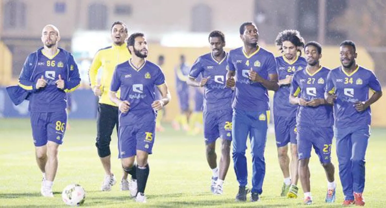 من استعدادات النصر الأخيرة لمواجهة الأهلي («الشرق الأوسط»)