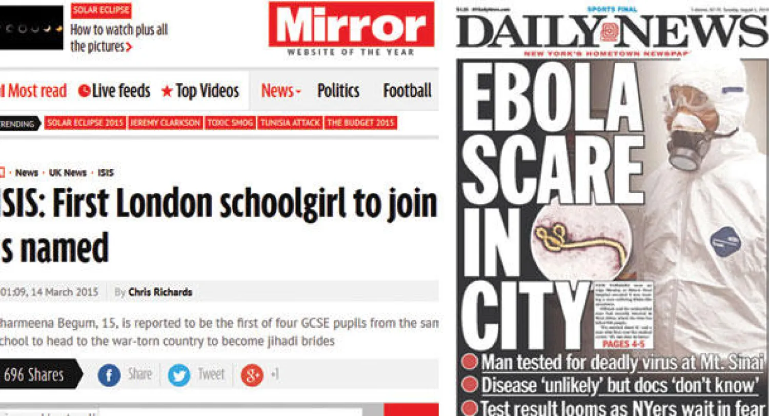 الصحافة البريطانية تنشغل بـ «إيبولا» ومشاهد قطع الرؤوس