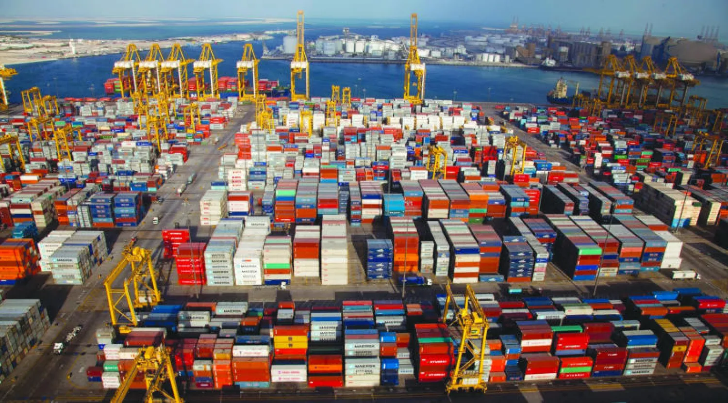 جانب من ميناء جبل علي في مدينة دبي («الشرق الأوسط»)