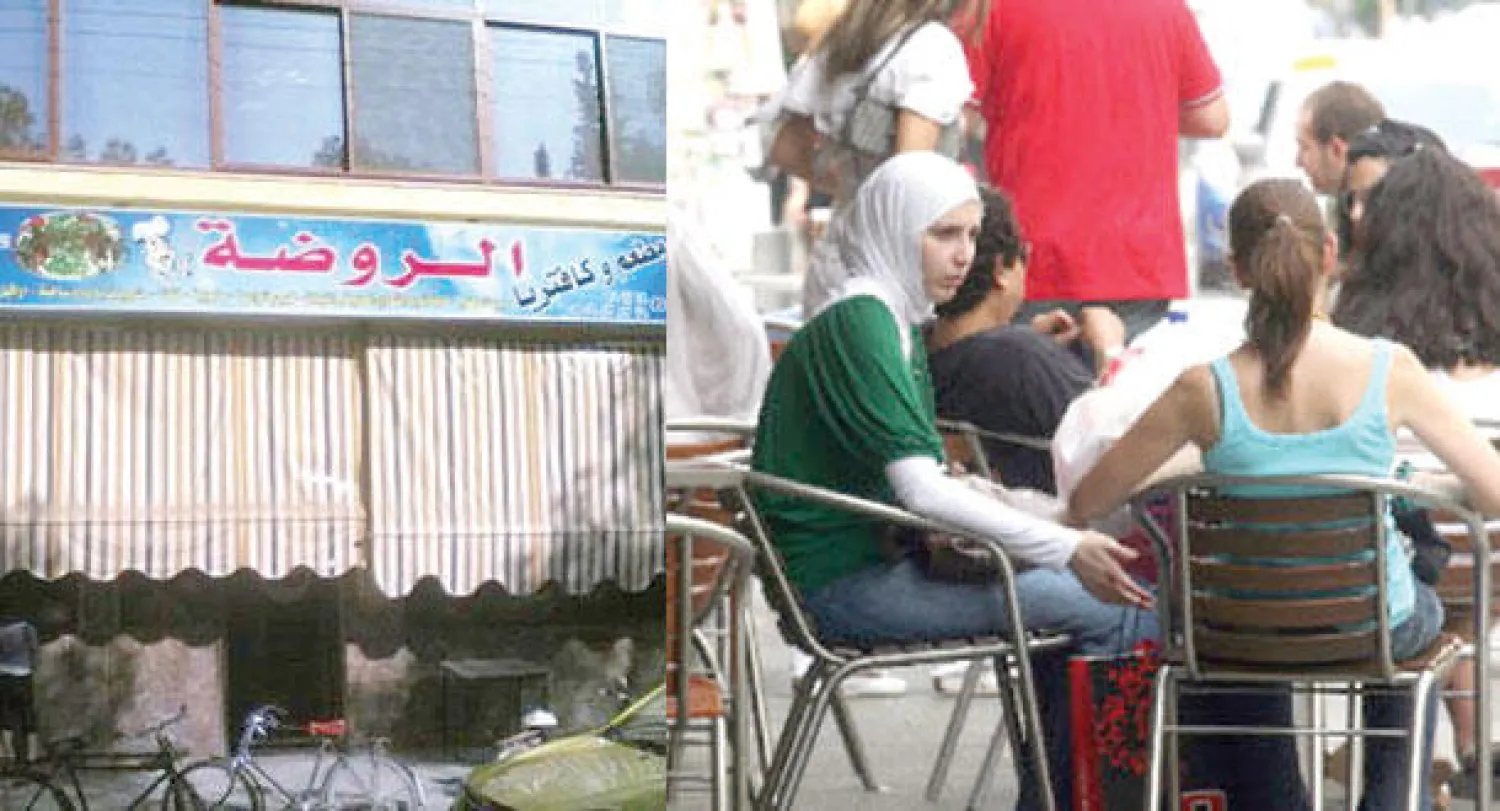 مقهى الروضة يحتفظ بطيف بيروت القديمة