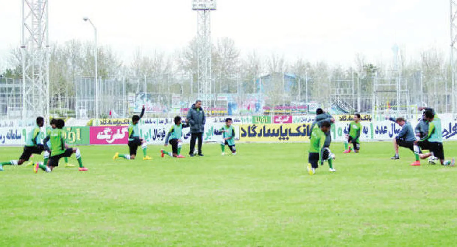 جانب من تدريبات المنتخب السعودي الأولمبي