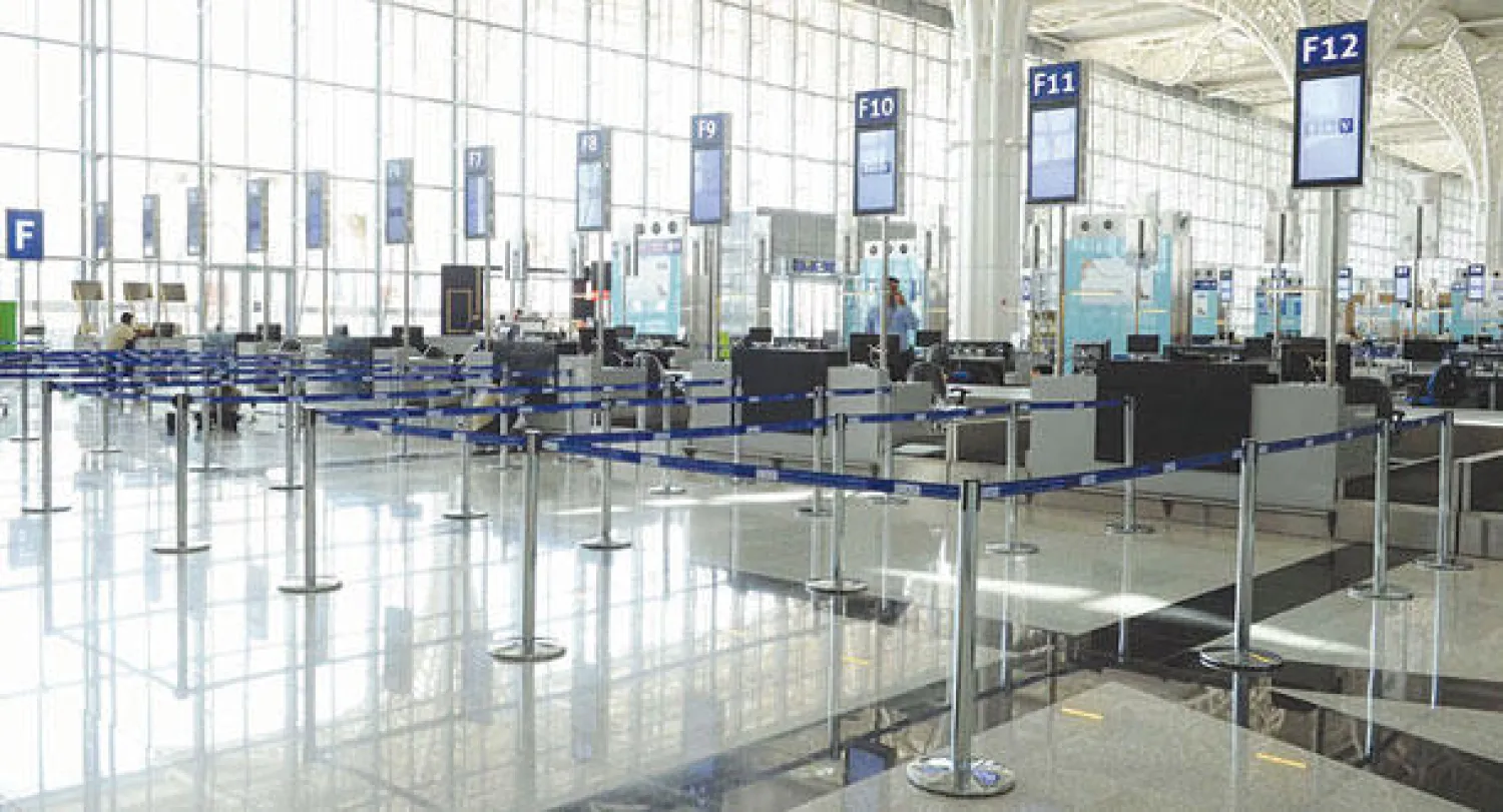 جانب من قاعة المغادرة للمطار الجديد (واس)