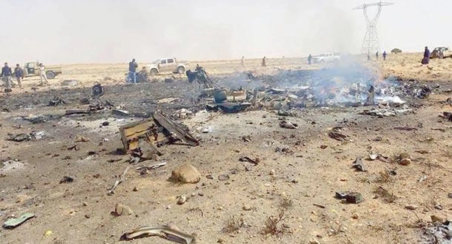 جانب من آثار المواجهات بين قوات الجيش الليبي وميليشيات المتطرفين ({الشرق الأوسط})