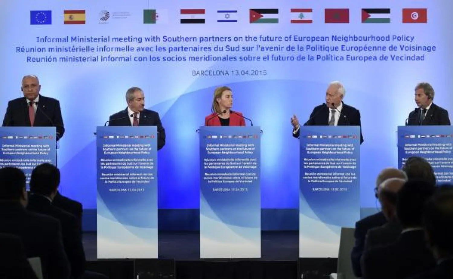 وزير الخارجية المصري يلتقي وزراء خارجية ألمانيا والنمسا والبرتغال في برشلونة