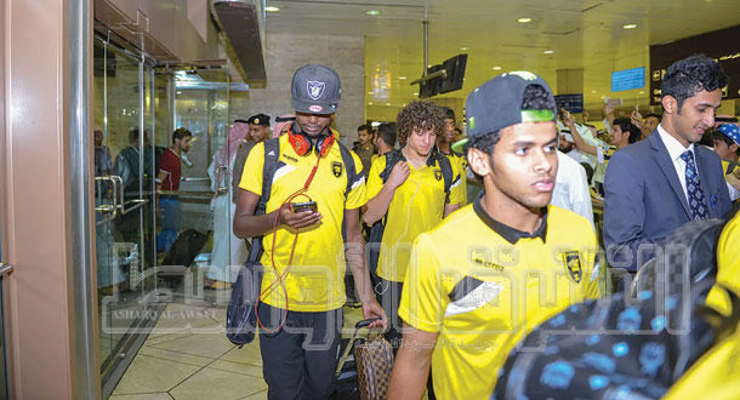 وصول فريق الاتحاد للرياض تأهبا للهلال اليوم (تصوير: عبد الرحمن السالم)