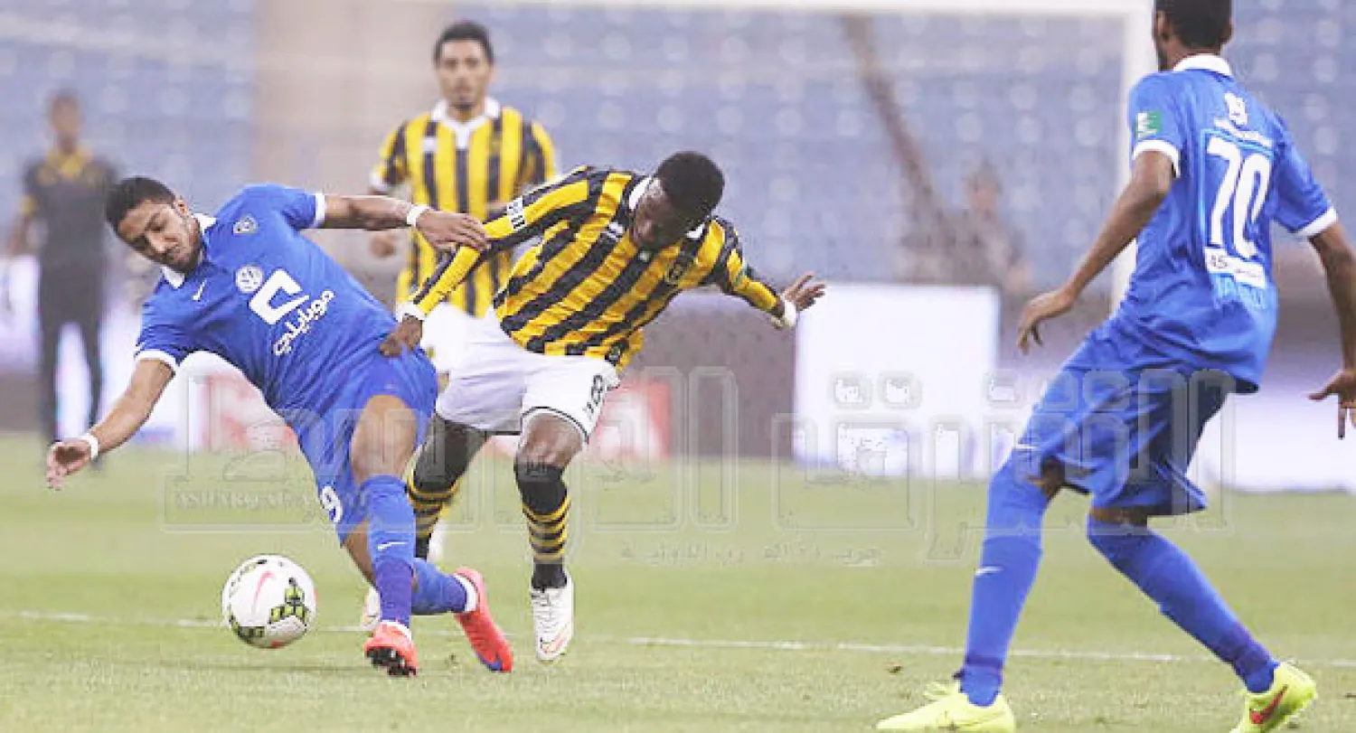 من مباراة الاتحاد والهلال في دوري المحترفين السعودي اليوم (تصوير: سعد العنزي)