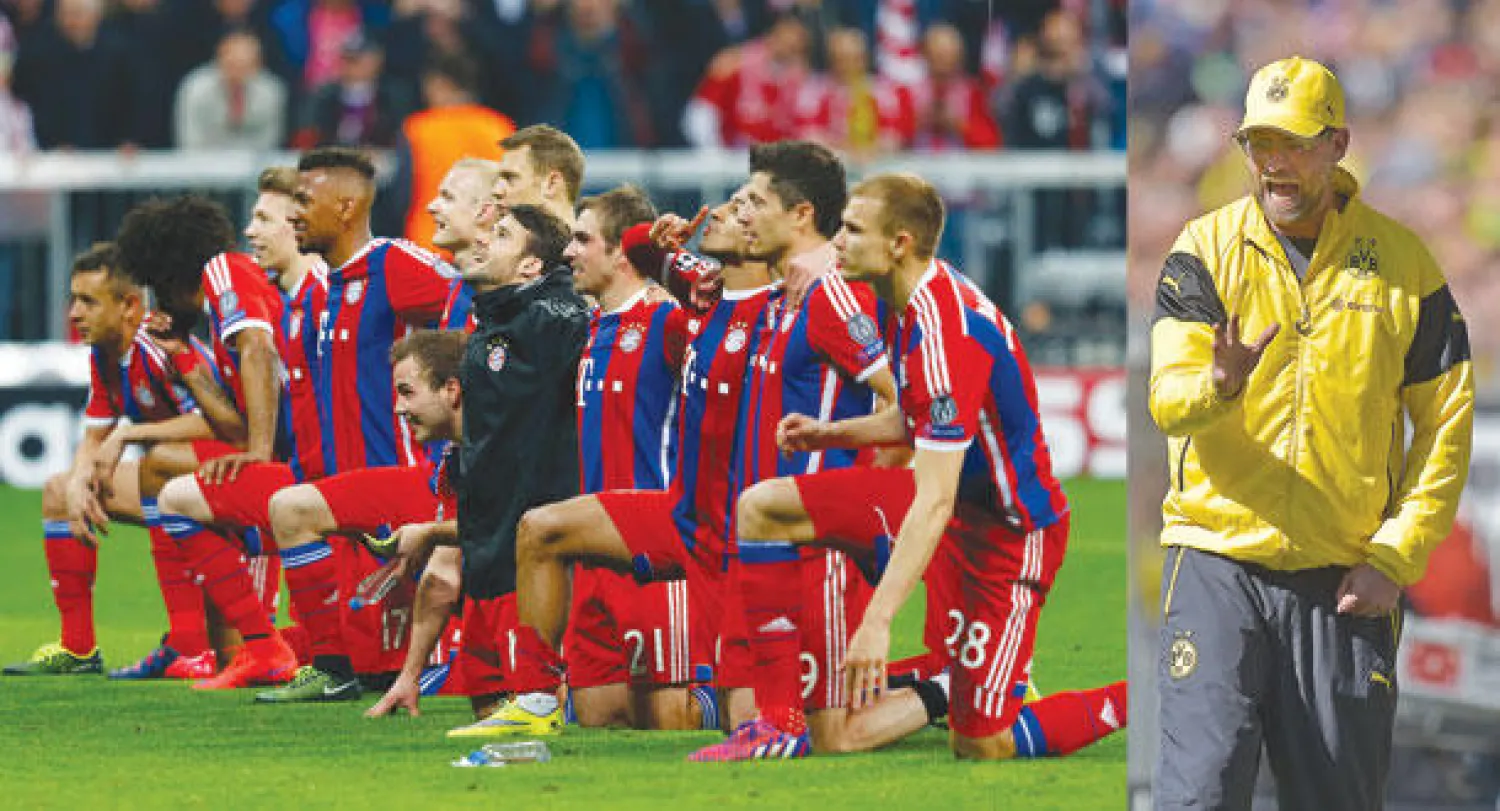 كلوب يأمل إنهاء مسيرته مع دورتموند بلقب الكأس (أ.ب)  -  فريق بايرن ميونيخ حسم لقب الدوري ويوجه اهتمامه نحو الثنائية الألمانية (رويترز)