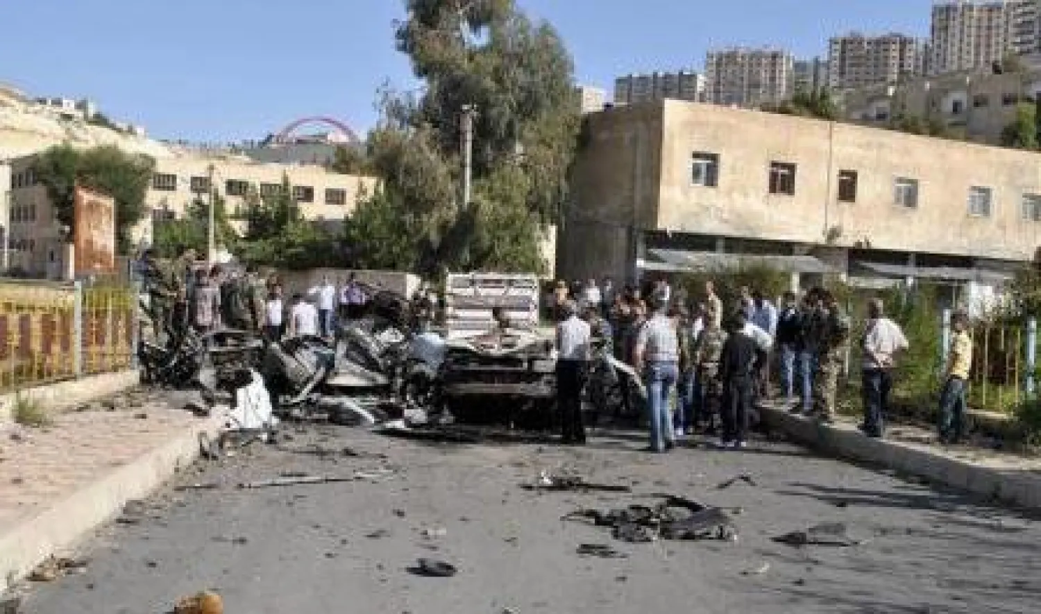 ستة جرحى بتفجير انتحاري بحي ركن الدين في دمشق