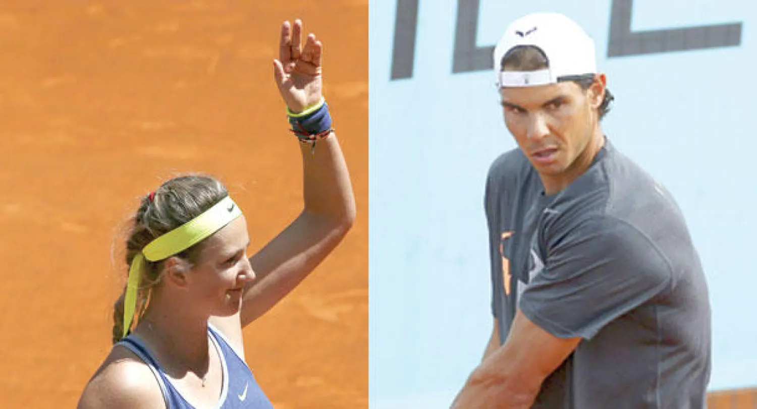 نادال يأمل استعادة مستواه (إ.ب.أ)  -  أزارينكا تأهلت لدور الـ16 (رويترز)