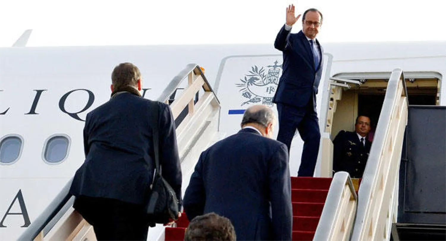 الرئيس الفرنسي يغادر الرياض بعد زيارة رسمية للمملكة