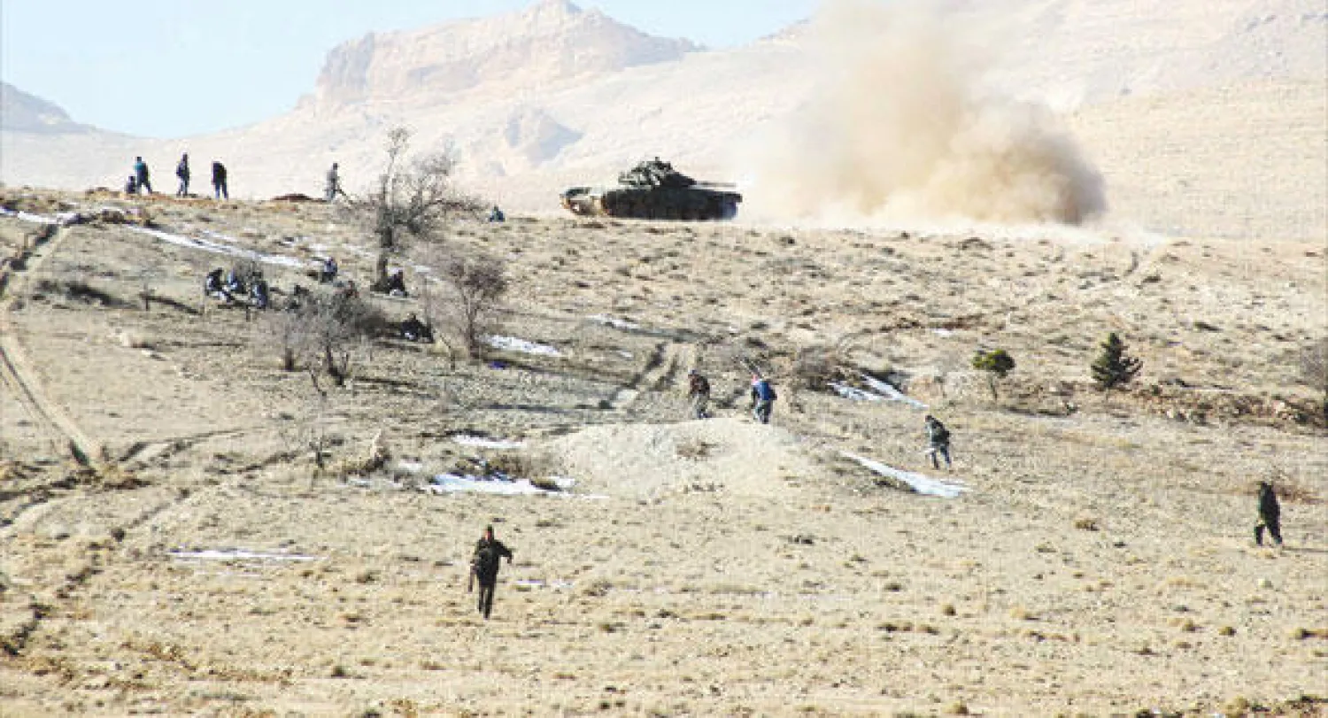 جبهة القلمون الغربي أول من أمس (الهيئة السورية للإعلام)