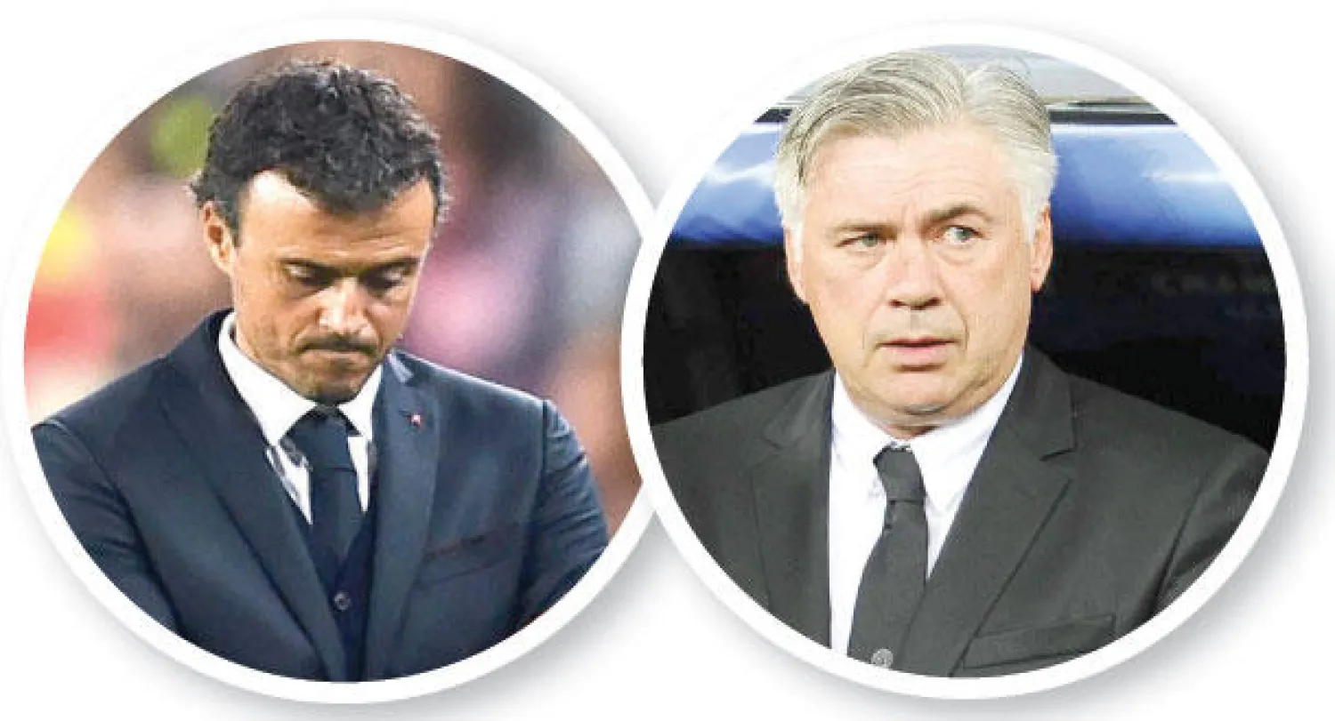 أنشيلوتي مدرب الريـال - إنريكي مدرب برشلونة