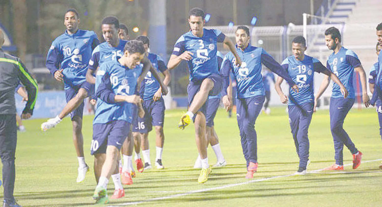 من استعدادات الهلال الأخيرة للديربي (تصوير: المركز الإعلامي بنادي الهلال)