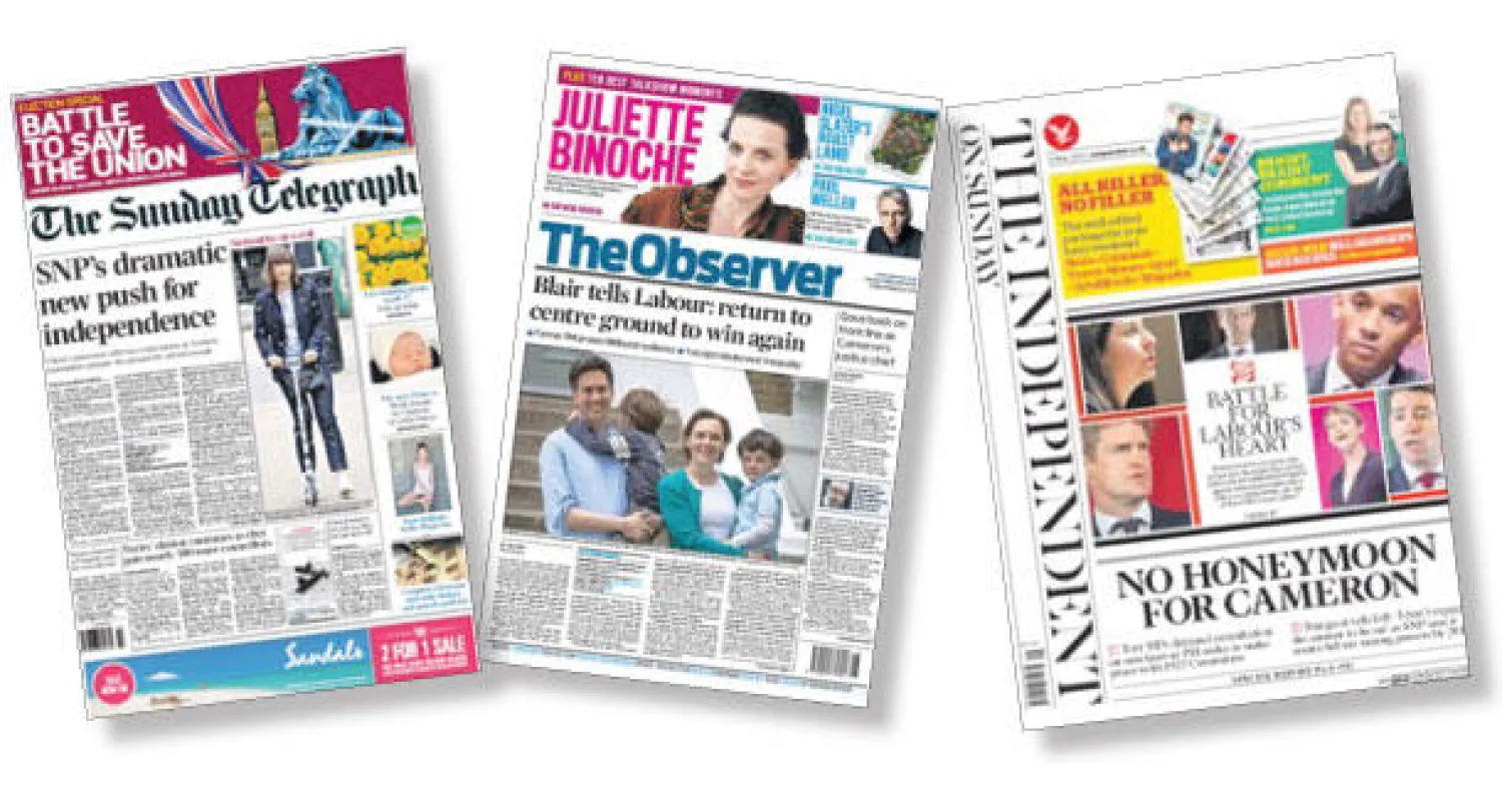 تغطية الصحافة البريطانية للانتخابات تظهر أن نتائجها جاءت مفاجئة للجميع