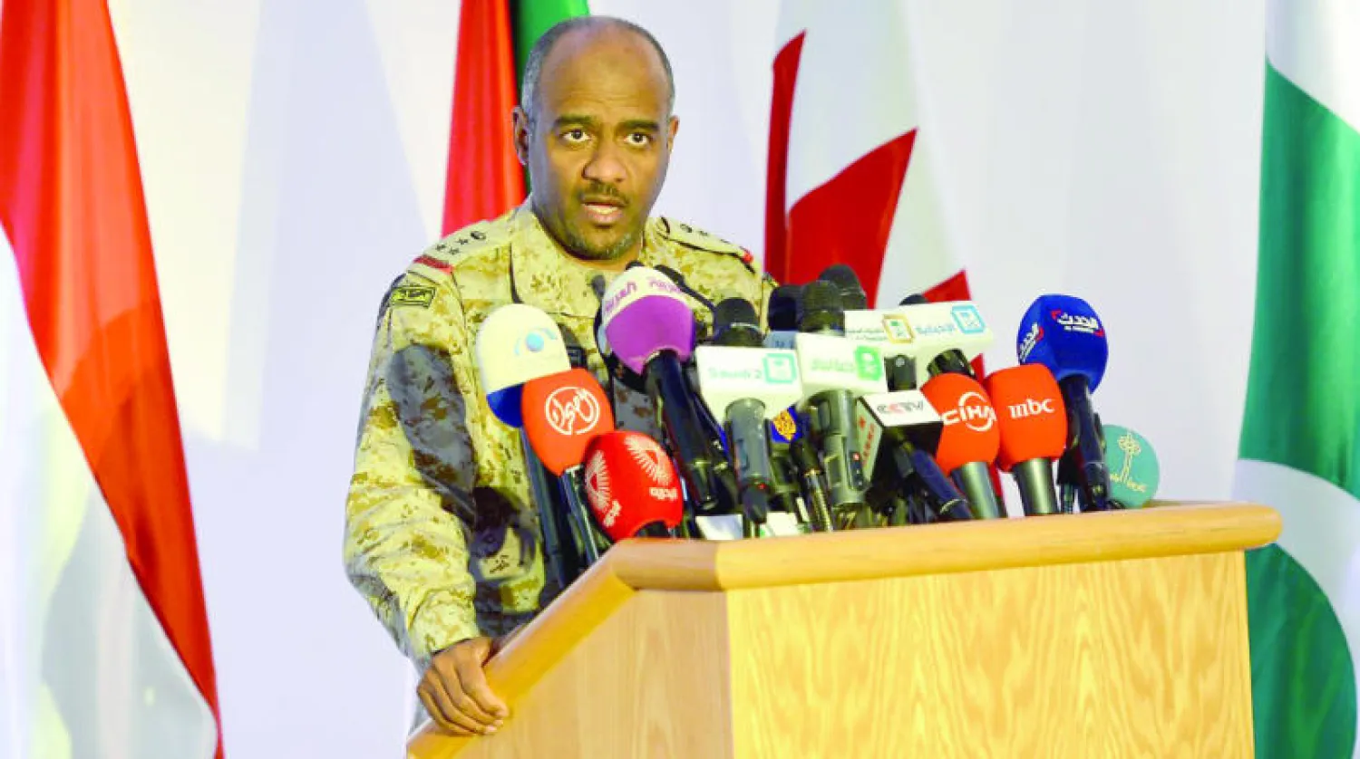 العميد أحمد عسيري في مؤتمر صحافي