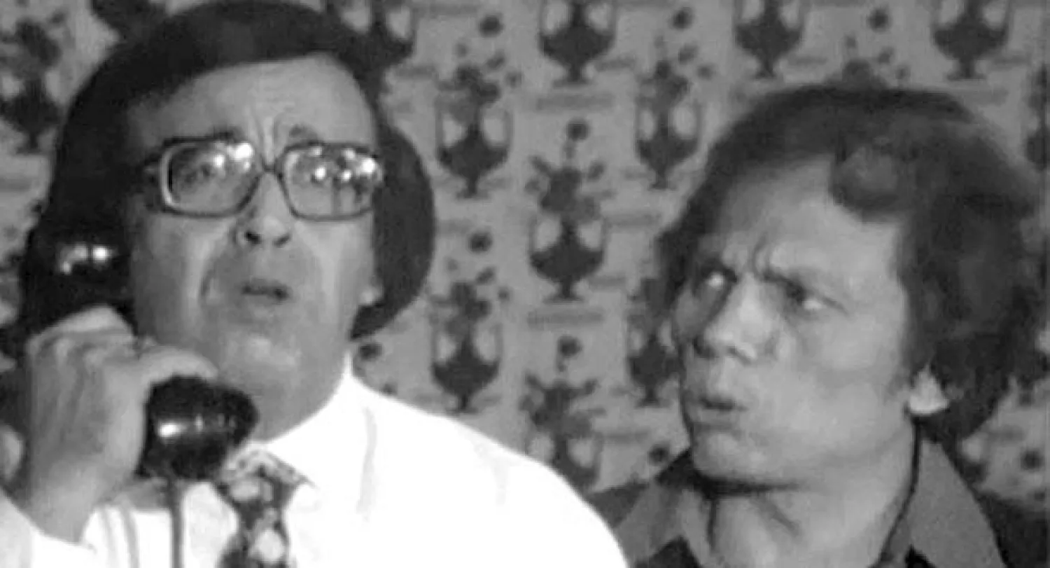 حسن مصطفى الناظر في «مدرسة المشاغبين» مع عادل إمام