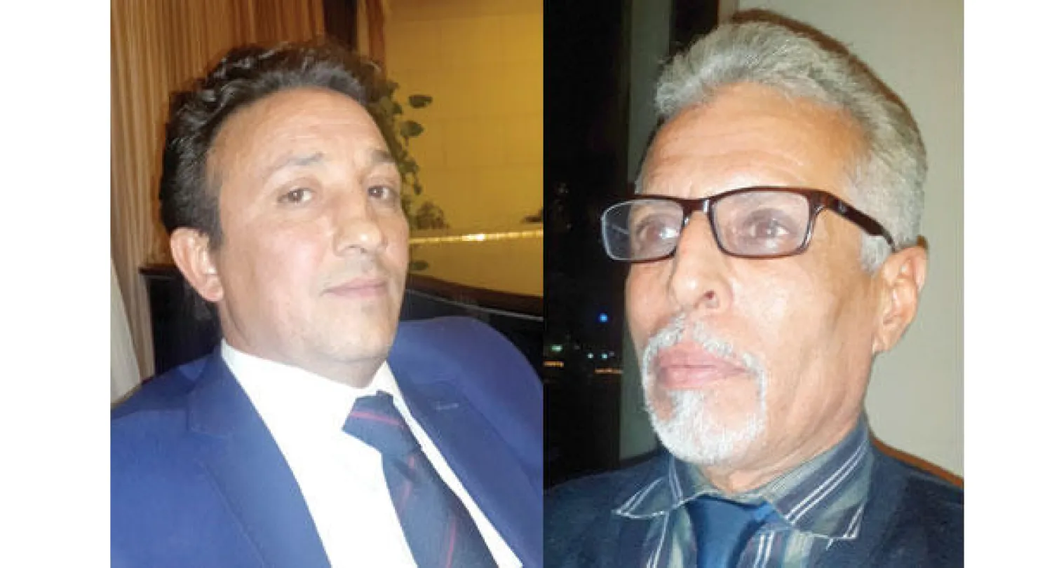 د. صلاح الدين عبد الكريم المستشار بالجيش الليبي  -  د. أحمد حسين رئيس مصلحة الآثار الليبية