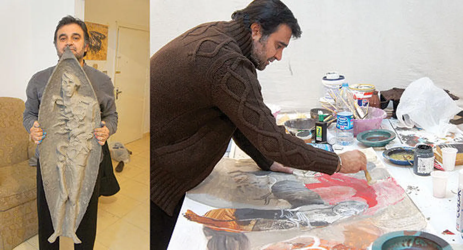 سيروان باران: لا يهمني أن أنفذ العمل بأي مادة لكن تهمني الفكرة («الشرق الأوسط»)  -  «آخر الجنرالات» عمل نحتي لسيروان باران («الشرق الأوسط»)