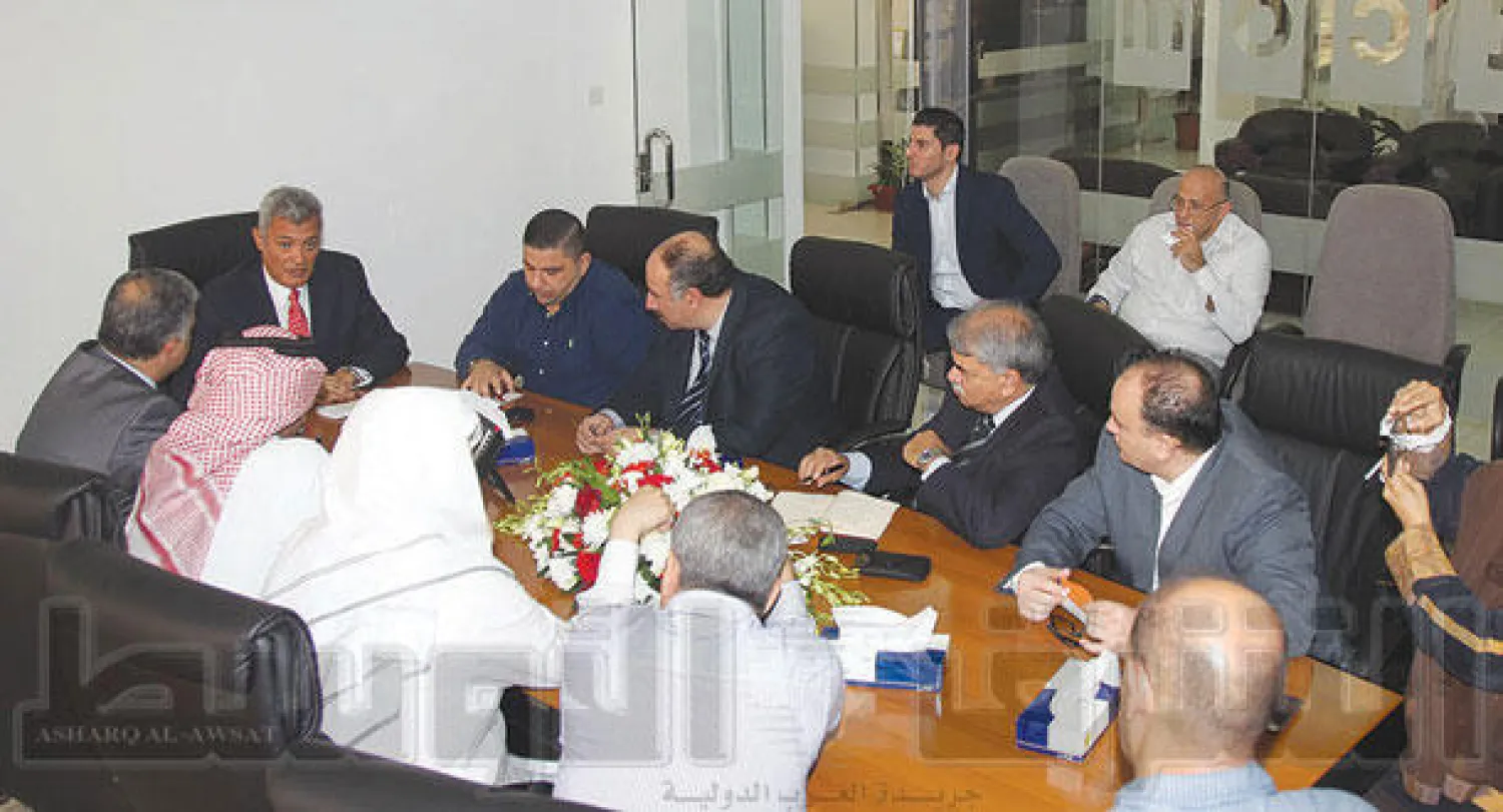 أرتورو تريخو السفير المكسيكي خلال المؤتمر الصحافي (تصوير: محمد المانع)