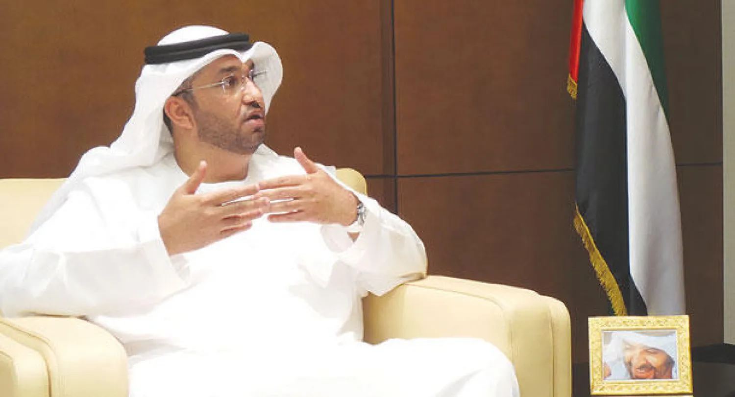 سلطان الجابر وزير دولة ورئيس المكتب التنسيقي للمشاريع التنموية الإماراتية في مصر(«الشرق الأوسط»)