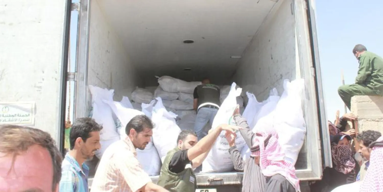 السعودية توزع 11 ألف وجبة إفطار و36 طنا من المواد الغذائية لنصرة الشعب السوري