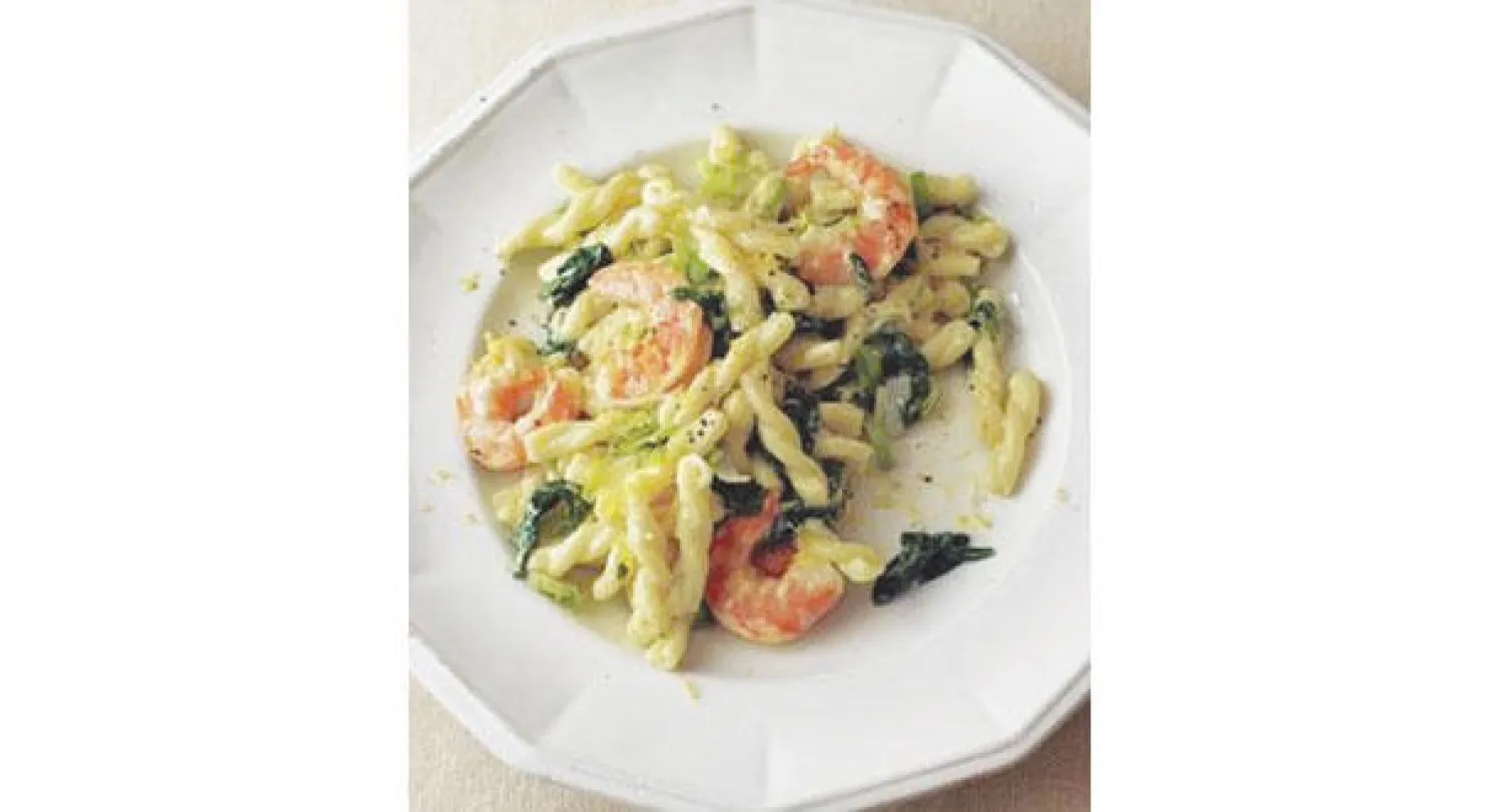 وصفة في 30 دقيقة: باستا بالكراث والجمبري