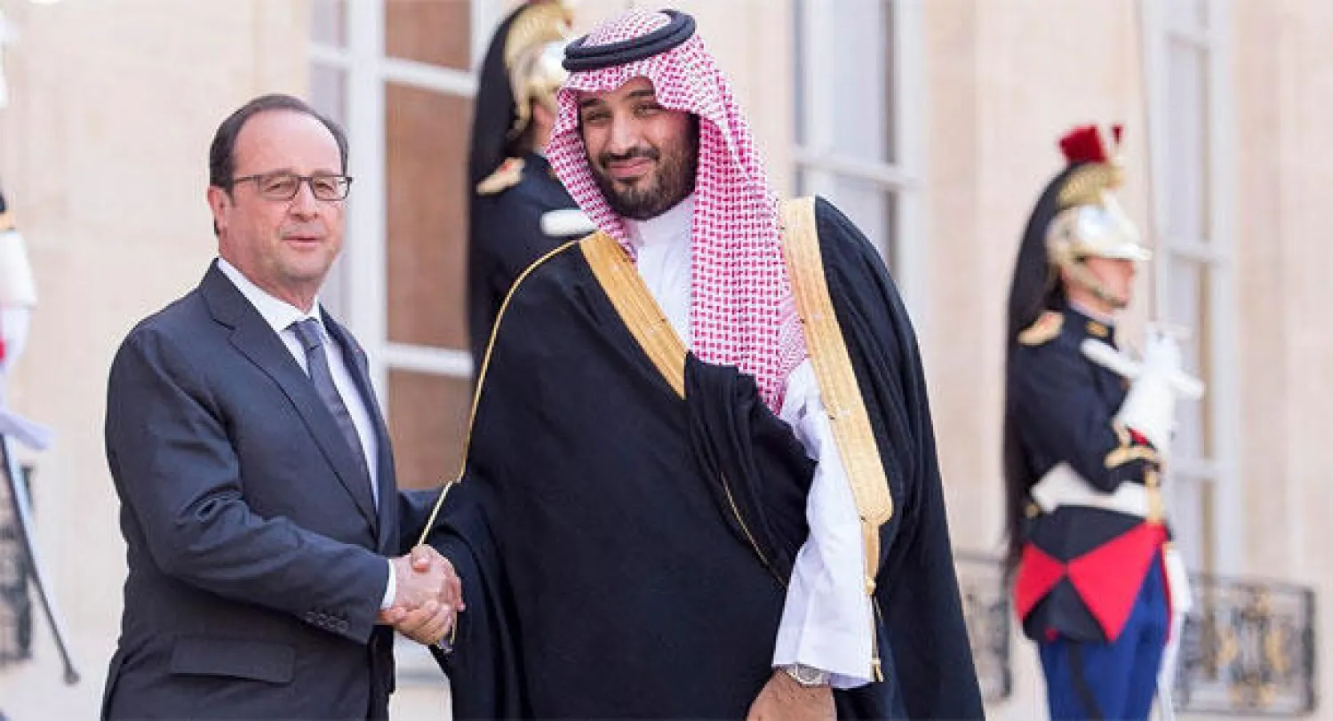 بمغادرته لفرنسا ولي ولي العهد يرسل برقية شكر للرئيس الفرنسي