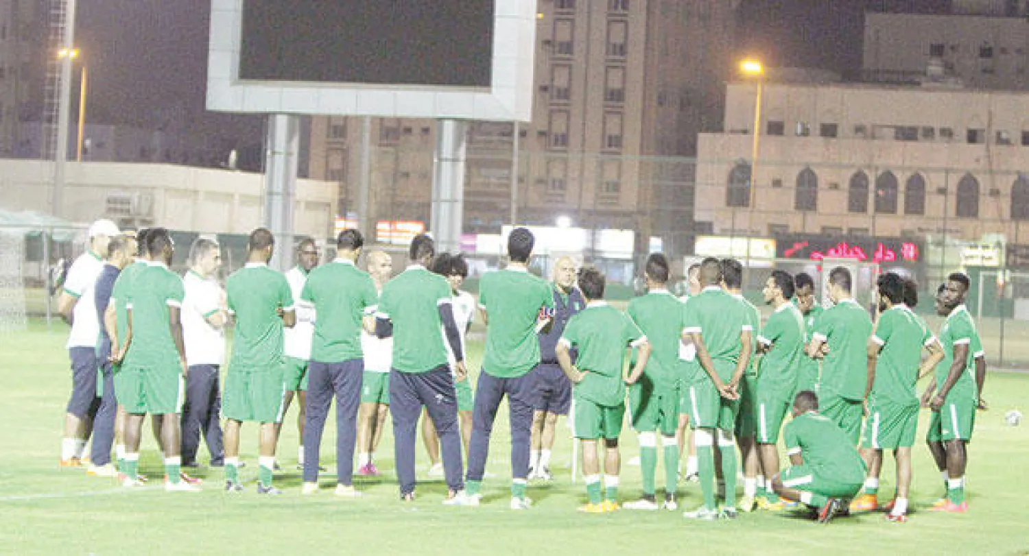 لاعبو الأهلي خلال تدريباتهم الأخيرة في النادي (المركز الإعلامي بالنادي الأهلي)