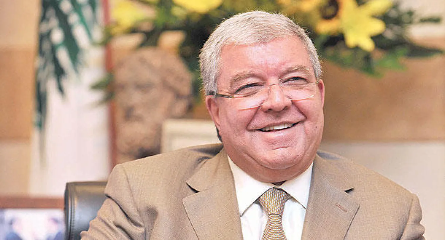 وزير الداخلية اللبناني (تصوير: حسام شبارو)