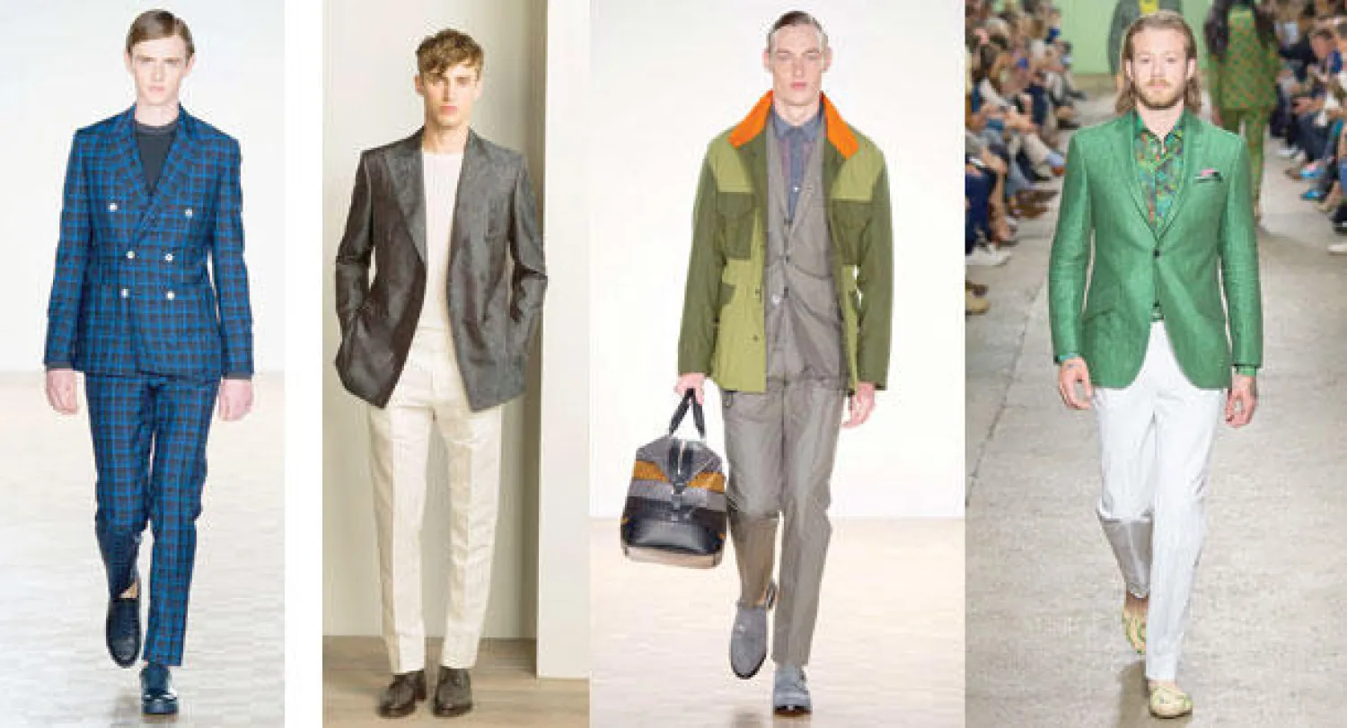 من عرض «ريتشارد جميس» لربيع وصيف 2016  -  من عرض «هاردي أيميس» لربيع وصيف 2016  -  من عرض «جيفس آند هوكس» لربيع وصيف 2016  -  من عرض «هاردي أيميس» لربيع وصيف 2016